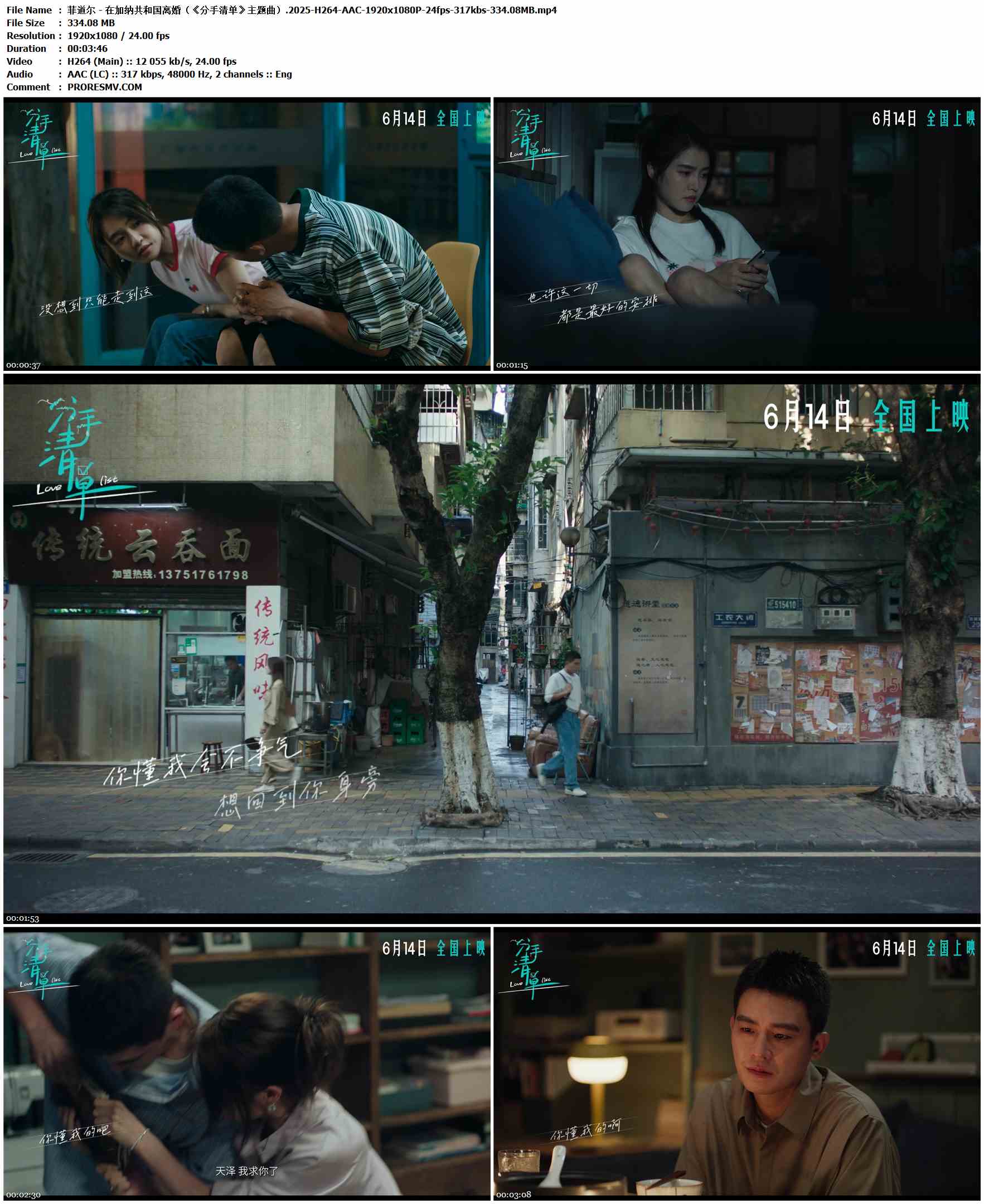 菲道尔 - 在加纳共和国离婚（《分手清单》主题曲）.2025-H264-AAC-1920x1080P-24fps-317kbs-334.08MB官方MV_高清MV